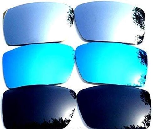 Galaxy Replacement Lenses for Oakley Gascan Black&Blue&Titanium Color Polarized 3 Pairs in Saudi Arabia