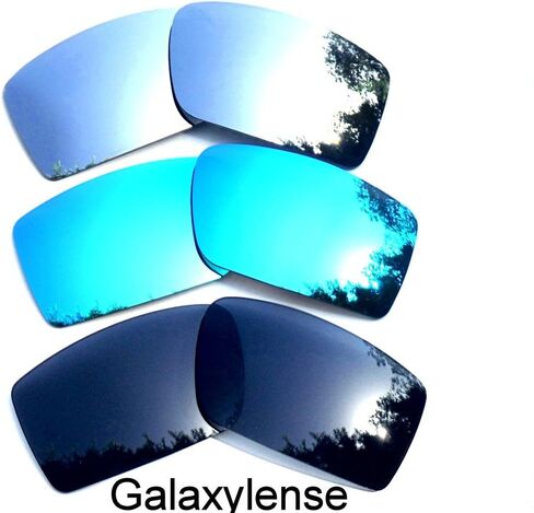 Galaxy Replacement Lenses for Oakley Gascan Black&Blue&Titanium Color Polarized 3 Pairs in Saudi Arabia