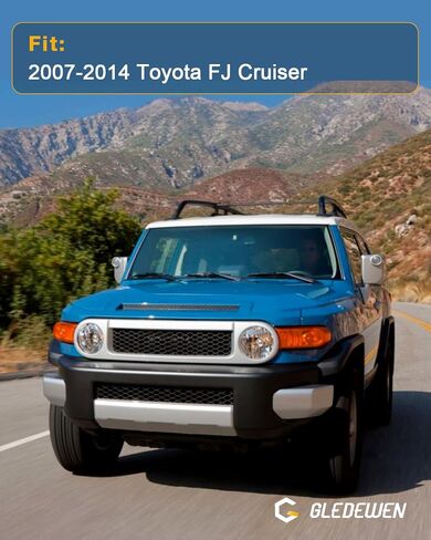 Top Windshield Molding, White, Front Upper Outside, Compatible with Toyota FJ Cruiser 2007-2014 | Replace# 75503-35061-A0 755033501 Windshield Reveal Moulding Trim, Outer Pillar Panel, w/Side Clips in Saudi Arabia