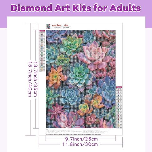 TOSTOG Sea of Flowers Diamond Paintings Kits for Adults, 5D Wild Flowers Diamond Art Kits for Adults,DIY Full Drill Flower Diamond Paintings for Beginner, Wall Art Decoration 11.8 in* 15.75 in. in Saudi Arabia