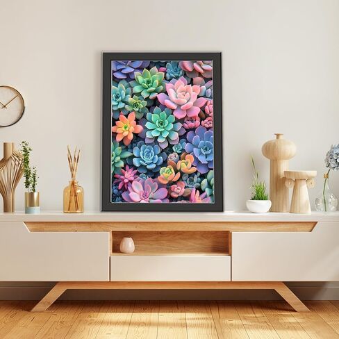 TOSTOG Sea of Flowers Diamond Paintings Kits for Adults, 5D Wild Flowers Diamond Art Kits for Adults,DIY Full Drill Flower Diamond Paintings for Beginner, Wall Art Decoration 11.8 in* 15.75 in. in Saudi Arabia