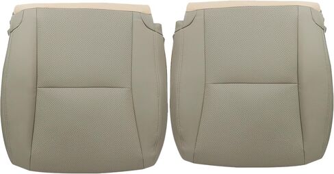 GXARTS Driver & Passenger Side Bottom Perforated Microfiber Leather Seat Cover Tan Compatible with Lexus RX350 RX450h 2010 2011 2012 2013 2014 2015 in Saudi Arabia