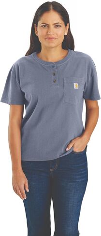 Carhartt للسيدات 106813 نساء نساء لائسة قصيرة الأكمام هينلي تي شي in Saudi Arabia