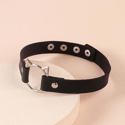 TIDOO Goth Black Choker Collar Necklace Cute Leather Chokers Sexy Butterfly Moth Pendant Chocker Punk Spiked Choker Lolita Maid Cat Set for Women in Saudi Arabia