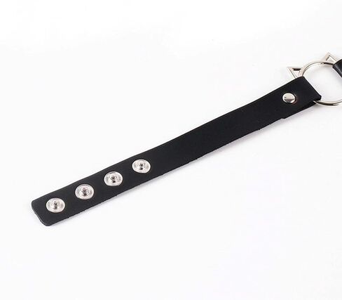 TIDOO Goth Black Choker Collar Necklace Cute Leather Chokers Sexy Butterfly Moth Pendant Chocker Punk Spiked Choker Lolita Maid Cat Set for Women in Saudi Arabia
