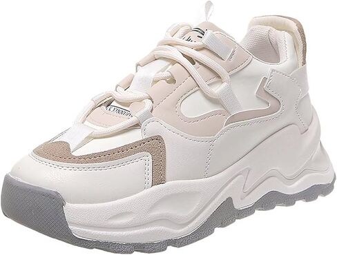 Women's Fashion Sneakers Casual Platform Walking Shoes Stylish Running Shoes Comfortable in Kuwait
