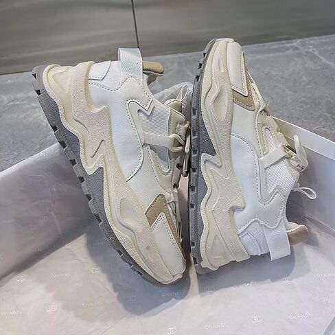 Women's Fashion Sneakers Casual Platform Walking Shoes Stylish Running Shoes Comfortable in Kuwait