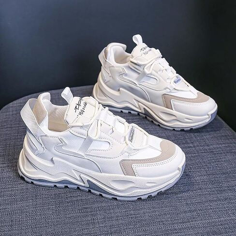 Women's Fashion Sneakers Casual Platform Walking Shoes Stylish Running Shoes Comfortable in Kuwait