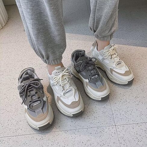 Women's Fashion Sneakers Casual Platform Walking Shoes Stylish Running Shoes Comfortable in Kuwait