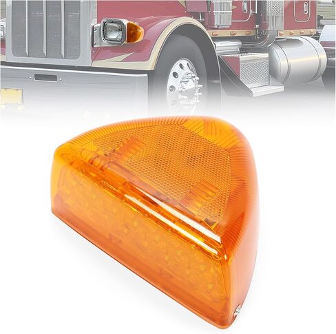 HECASA TEURN SIGNAL LIGHT متوافق مع Peterbilt 357/365/378/379/359 Amber Lens 31 LED LED Marker Light Light 2pcs in Saudi Arabia