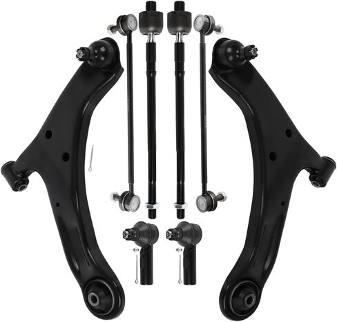 8-PC SET Suspension Kit fit 2006-2013 for Suzuki Grand Vitara Front Lower Control Arm and Ball Joint Outer Inner Tie Rod End Sway Bar Link in Saudi Arabia