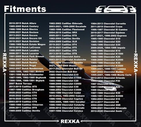 Rexka 10pcs Hood Insulation Retainer Clips 20064875 Compatible with GM Cadillac Buick GMC Hummer Pontiac Saturn in Saudi Arabia