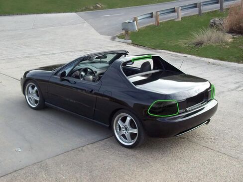 Rvinyl Tail Light Tint Covers Compatible with Honda Del Sol 1993-1997 - Blackout Smoke in Saudi Arabia