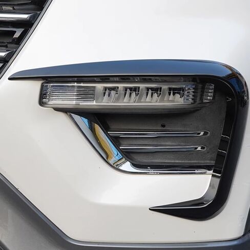 Front Fog Light Garnish Eyebrow Eyelid Cover for Ford Explorer 2020 2021 2022 2023 Eyebrow Spoiler Exterior Car Accessories 4PCS/Set Carbon Fiber Pattern in Kuwait