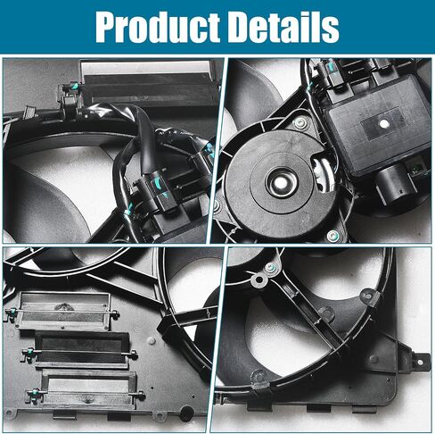 Radiator Cooling Fan Assembly for Land Rover 2012-2016 Range Rover Evoque LR2 Discovery Sport 2.0L LR045248 Fan Cooling Radiator Radiador Fan 2013 2014 2015 in Saudi Arabia