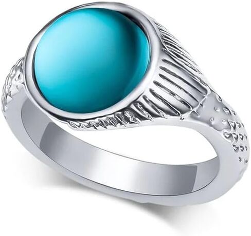 Classic Tv Drama Mako Mermaid Ring Retro Luxurious Inlay Crystal Jewelry For Island Of Secrets Film Fans Accessories Present, As Pic, TAMPHAMRVS-T03-US-TP1567 in Saudi Arabia