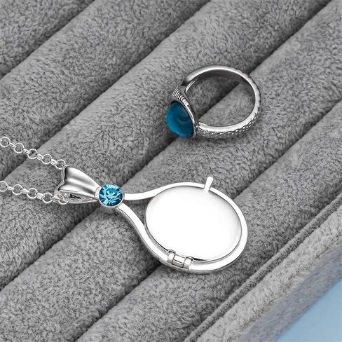 Classic Tv Drama Mako Mermaid Ring Retro Luxurious Inlay Crystal Jewelry For Island Of Secrets Film Fans Accessories Present, As Pic, TAMPHAMRVS-T03-US-TP1567 in Saudi Arabia