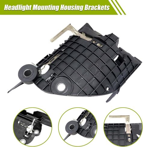 XQSMWF Left Driver Side Headlight Mounting Housing Bracket Compatible with VW Volkswagen Beetle 2006 2007 2008 2009 2010 1C0-941-053 1C0941053 in Kuwait