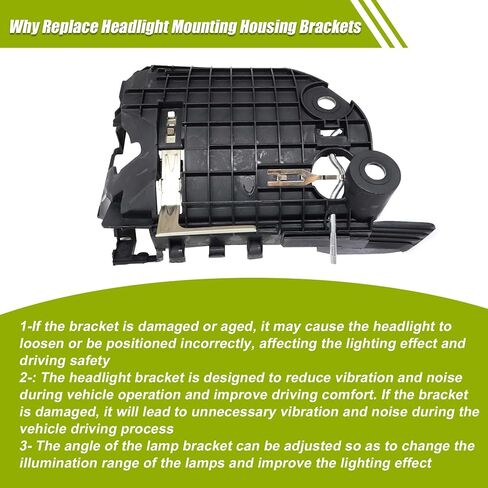 XQSMWF Left Driver Side Headlight Mounting Housing Bracket Compatible with VW Volkswagen Beetle 2006 2007 2008 2009 2010 1C0-941-053 1C0941053 in Kuwait
