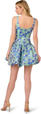 Adrianna Papell Women's Tulip Jacquard Short Dress in Saudi Arabia