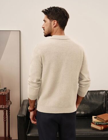 PJ PAUL JONES Mens Sweater Cable Knit Crewneck Pullover Sweaters for Fall Winter in Saudi Arabia