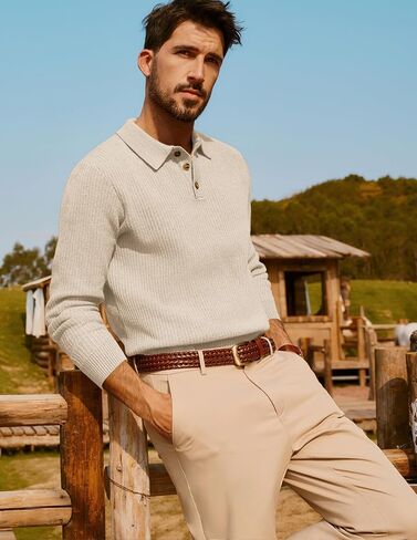 PJ PAUL JONES Mens Sweater Cable Knit Crewneck Pullover Sweaters for Fall Winter in Saudi Arabia