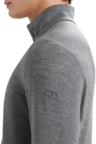 Icebreaker Men's Standard Merino 260 Tech Long Sleeve Half Zip, Black in Kuwait