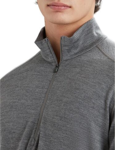 Icebreaker Men's Standard Merino 260 Tech Long Sleeve Half Zip, Black in Kuwait