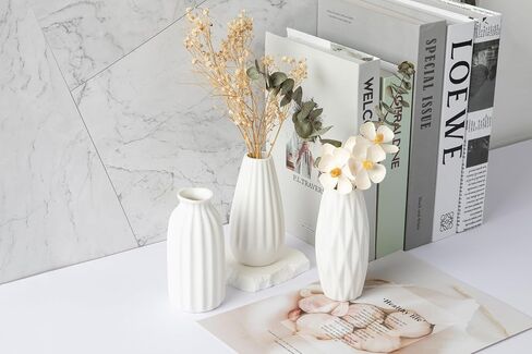 6-Piece Ceramic Vase Set，Colored and Plain Flower Bud Vases，Can Create Various Decorative Styles，Suitable for Home Decoration and as New Home Gift (FM-Color) in Saudi Arabia