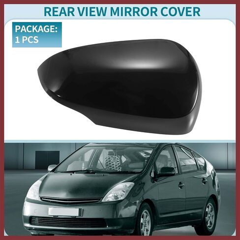 لتغطية Toyota Prius C 2012-2018 يغطي مرآة السائق الجانبية للركاب Cap Cap Capeview Mirror Guard Black 1PCS in Kuwait