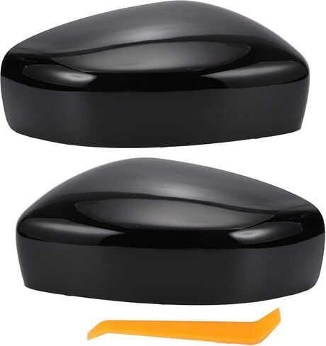 X AutoHaux Car الخلفي View View Driver Side Prastenger Cover Cover Capt Pretency Black for Infiniti G37 G25 Q60 Q40 2008-2015 Coverts Mirror Guard in Saudi Arabia