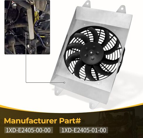 M MATI المبرد مروحة التبريد ASSY ل Yamaha Viking 700 ولفيرين 700 2014-2024 1xD-E2405-00-00 1xD-E2405-01-00 in Saudi Arabia