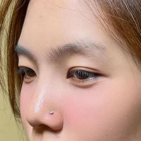 18G 20G 22G Corkcrew Rings Rings Studs 316L Surgical Steel Hypoallergenic Datss Nostril Percing Jewelry for Women Men Zirconia size 1.5mm 2mm 2.5mm 3mm 3.5mm 4mm 4mm 4mm in Kuwait