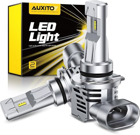 Auxito HB4 9006 المصابيح الكهربائية ، 34000LM Super Bright 6500k ضوء الضباب الأبيض البارد ، 1: 1 استبدال الهالوجين ، مروحة التبريد ، التوصيل والتشغيل ، حزمة 2 in Kuwait