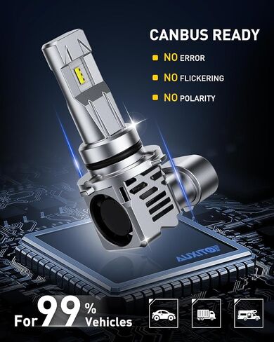 Auxito HB4 9006 المصابيح الكهربائية ، 34000LM Super Bright 6500k ضوء الضباب الأبيض البارد ، 1: 1 استبدال الهالوجين ، مروحة التبريد ، التوصيل والتشغيل ، حزمة 2 in Kuwait