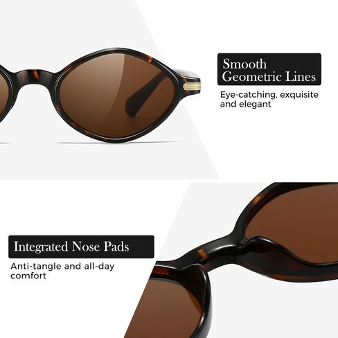 SUNGAIT Diamond Shape Sunglasses for Women Oval Small Narrow Trendy Fashion Stylish Shades in Saudi Arabia