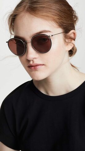 Oliver Peoples Casson Soft Gold/Black/Rosewood One Size in Saudi Arabia