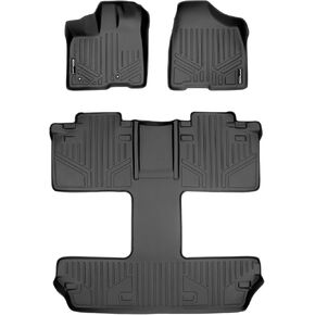 SMARTLINER Custom Fit Floor Mats 3 Row Liner Set for 2011-2012 Toyota Sienna in Kuwait