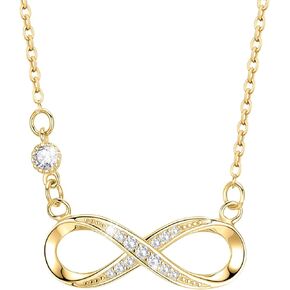 925 Sterling Silver Infinity Love Heart Sunflower Necklace for Women Hypoallergenic Sterling Silver Pendant Jewelry in Kuwait