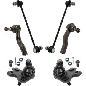 TRQ Front Steering & Suspension Kit Ball Joint Sway Bar Stabilizer Link Tie Rod Compatible with 2005-2010 Scion tC in Kuwait