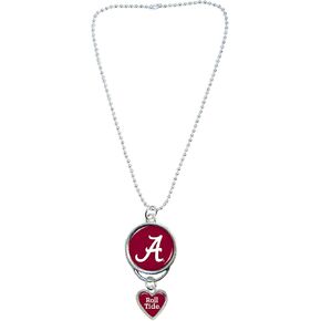 Alabama Crimson Tide Rear View Mirror Car Vehicle Truck Charm Circle Heart Spirit Slogan UA in Saudi Arabia