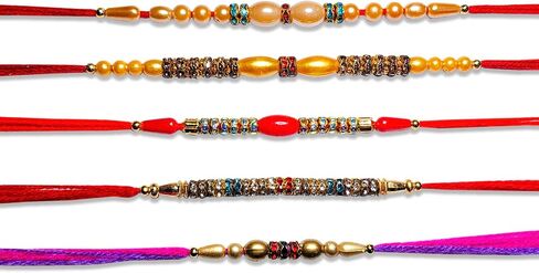 Rakhi for Brother and Sister | Fancy Designer Rakhi Thread | Raksha Bandhan Rakhi Gift for loving Brother, Sister, Friends & Family | Indian Rakhi | Rakhi Bracelet | Traditional Rakhi | Design-32 in Saudi Arabia