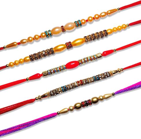 Rakhi for Brother and Sister | Fancy Designer Rakhi Thread | Raksha Bandhan Rakhi Gift for loving Brother, Sister, Friends & Family | Indian Rakhi | Rakhi Bracelet | Traditional Rakhi | Design-32 in Saudi Arabia