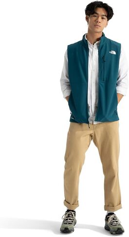 THE NORTH FACE Men’s Apex Bionic 3 Windproof Vest, TNF Dark Grey Heather, Large in Saudi Arabia