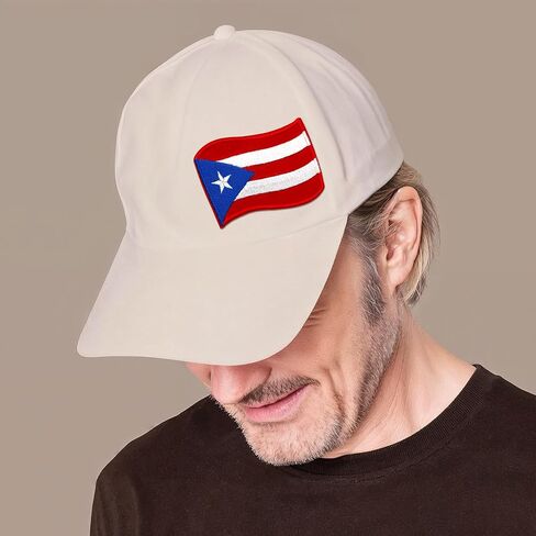 USA Puerto Rico Flag Iron On Patch - Embroidered Puerto Rico Applique Appliques Iron On Sew On Patches for Holes, Clothing, Jeans, Hat, Backpacks, Clothes, Hats, Jackets (3" Puerto Rico) in Saudi Arabia