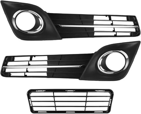 6PCS Front Bumper Grille Grill Fog Light & Cover Trim Set Compatible with 2012-2014 Toyota Camry SE, Replacement for TO1036129,TO1200354,TO2593123,TO2592123,TO1039149,TO1038149,5212806290,5212706290 in Saudi Arabia
