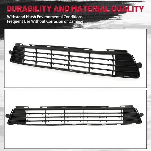 Hecasa Front Pumper Grill متوافق مع 2011 20122 2013 Toyota Corolla to1036125 5311202280 Center Grille Black pp plastic in Saudi Arabia