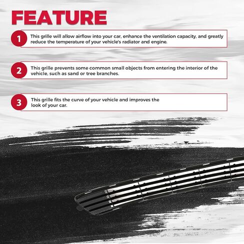 Hecasa Front Pumper Grill متوافق مع 2011 20122 2013 Toyota Corolla to1036125 5311202280 Center Grille Black pp plastic in Saudi Arabia