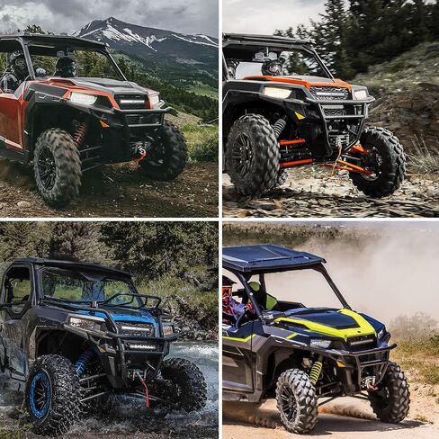 Kemimoto LED Grill Light Mesh Grille متوافق مع Polaris General 1000/4 1000/ XP 1000/ XP4 1000 2016-2024 شبكة مصبغة مع ملحقات شريط الضوء LED in Saudi Arabia
