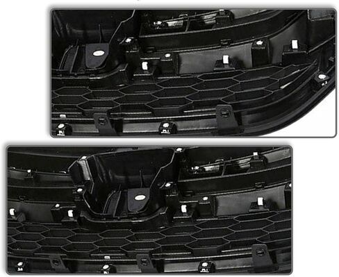 PartsFlow Grille Compatible With 2015 2016 Honda CR-V Front Upper & Lower Chrome Trim Mesh Bumper Grill in Saudi Arabia